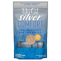 Tiki Cat Silver Comfort Mousse, Chicken & Chicken Liver, High-Calorie Formulated for Older Cats Aged 11+, Senior Wet Cat Food, 5.6 oz Pouch (20 Individual Servings) (Pack of 8)