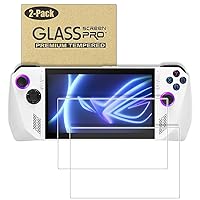 2 Pack Screen Protector Tempered Glass Compatible with ASUS ROG Ally Handheld 7 inch 2023, Transparent Ultra HD, Anti-Scratch, 9H Tempered Glass, 2.5D Arc Edge(2 Pack)