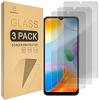 Mr.Shield Privacy [3-PACK] Screen Protector For Xiaomi (Redmi 10C) [Tempered Glass] [Anti Spy] Screen Protector