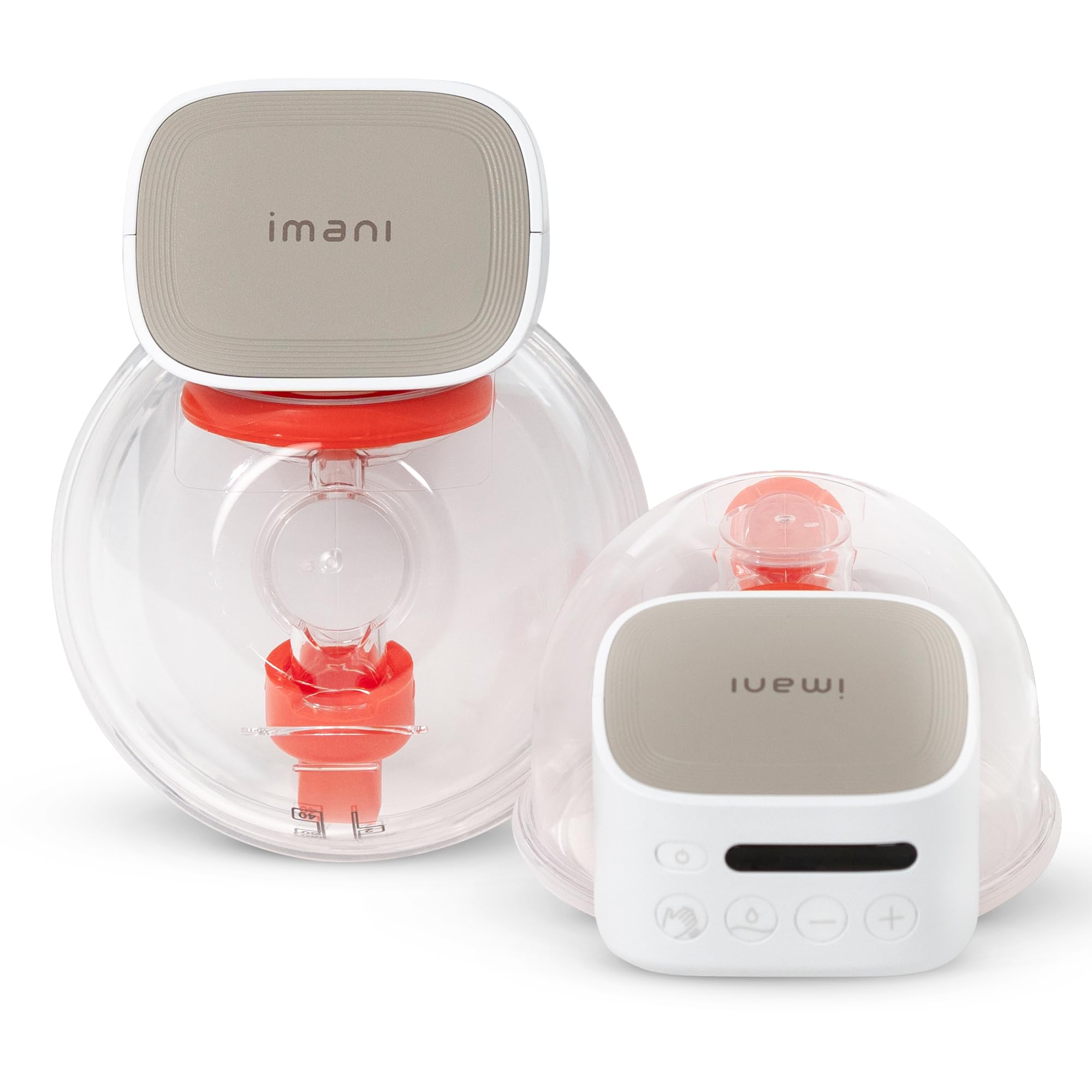 Legendairy Milk Imani i2 Plus Pair of Wearable Electric Breast Pump Hands Free - Cordless, Wireless Complete Duo Kit - 25mm Flange, 21mm Insert and 7oz Capacity - Digital LCD Display - Auto Shut Off
