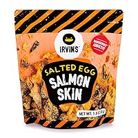 Salted Egg Salmon Skin 50g, 1.7637 Ounce