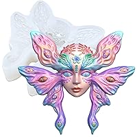 Butterfly Fairy Goddess Silicone Epoxy Resin Mold for Jewelry Making Polymer Clay Fondant Cake Decoration