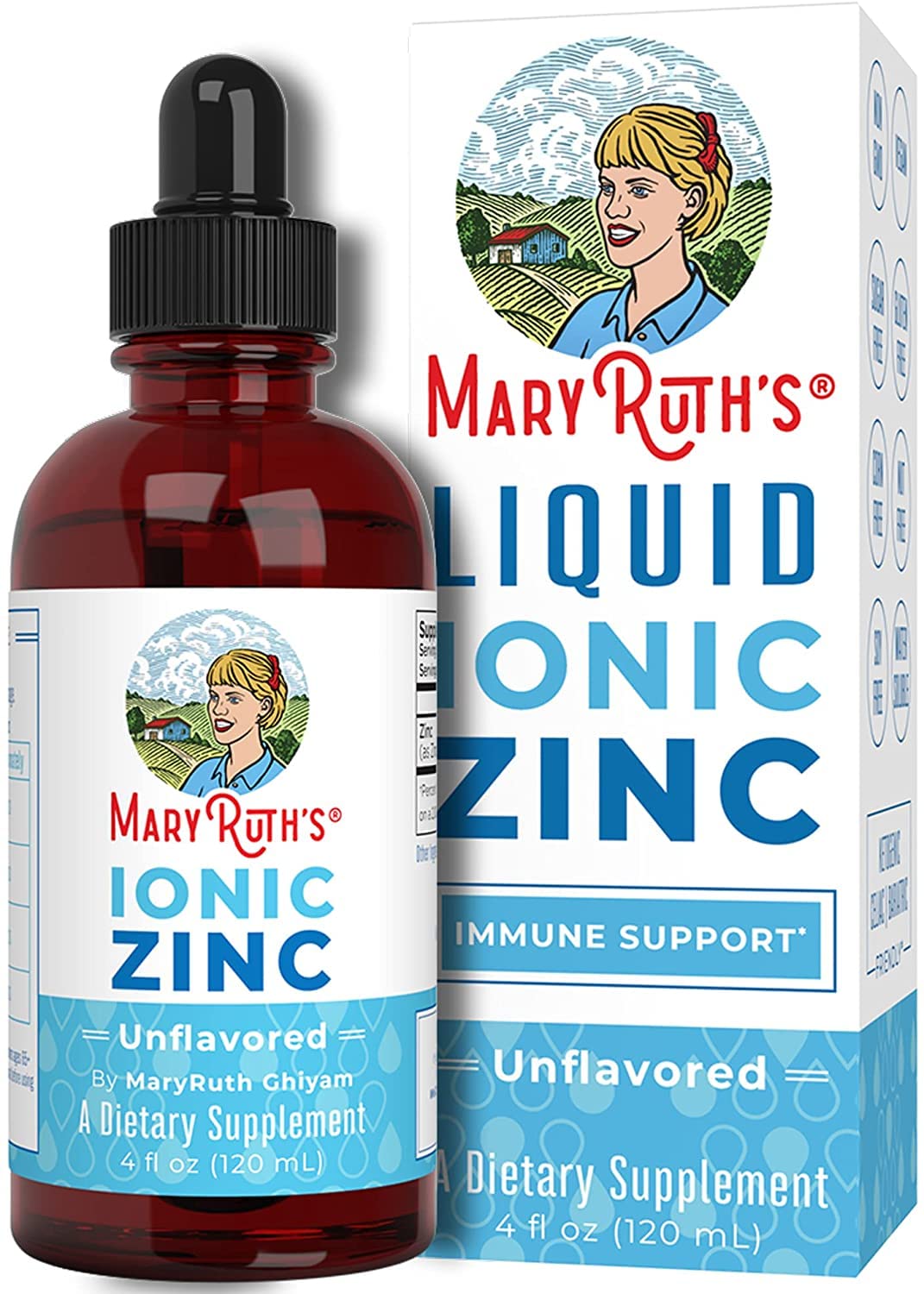 MaryRuth's Elderberry Syrup + Zinc Supplement Drops Bundle, 2-Pack Immune Support Liquid Supplements, Vegan, Non-GMO, USDA Organic