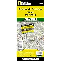 Camino de Santiago West Map [Map Pack Bunde] Map (National Geographic Trails Illustrated Map)
