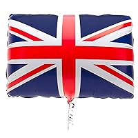 Toyland® 22 Inch Large Union Jack Flag Foil Balloon - British Decorations - King Charles III Coronation Street Parties