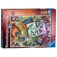 Ravensburger Aimee Stewart The Archaeologist’s Desk 500 Piece Jigsaw Puzzle for Adults and Kids Age 10 Years Up