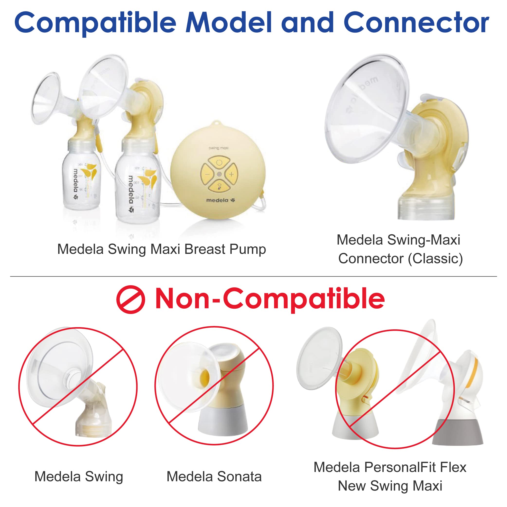 Buy Maymom Tubing Set Compatible with Medela Swing-Maxi Breastpump (Classic  Version), NOT for Newer Swing Maxi Pump