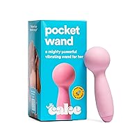 Hello Cake Pocket Wand - Pocket Vibrator - Smooth Silicone Tip - Clit Vibrator Toy - 6 Vibrating Modes - Rechargeable