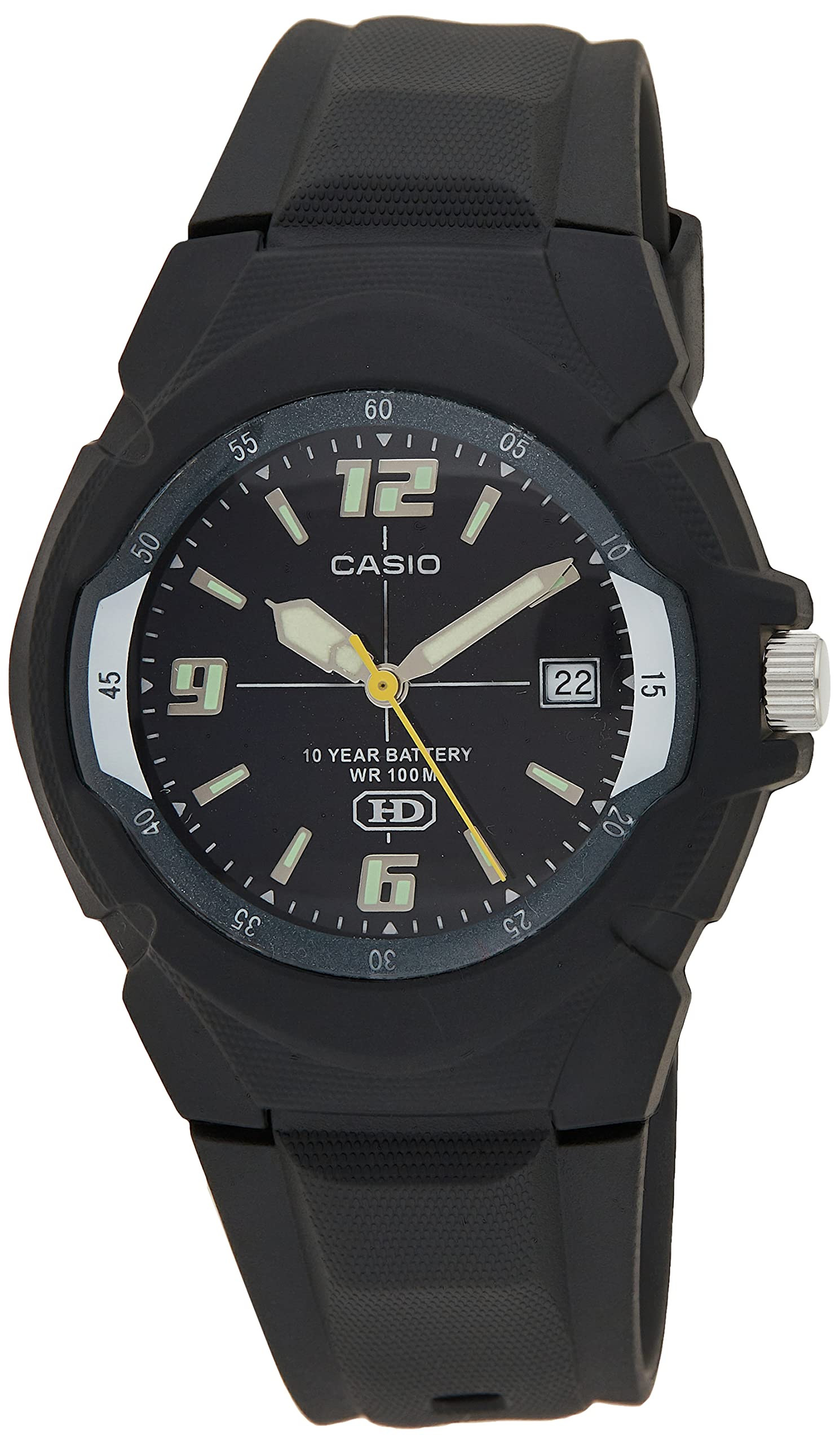 CASIO Men's MW600F-2AV Sport Watch with Black Resin Band