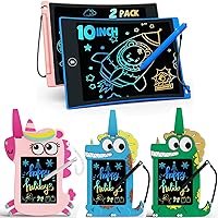 TEKFUN NanoDoodle™ Toys for Girls Portable 4.5IN LCD Drawing Tablet with 2 Pack LCD Writing Tablet 10in Coloring Doodle Board