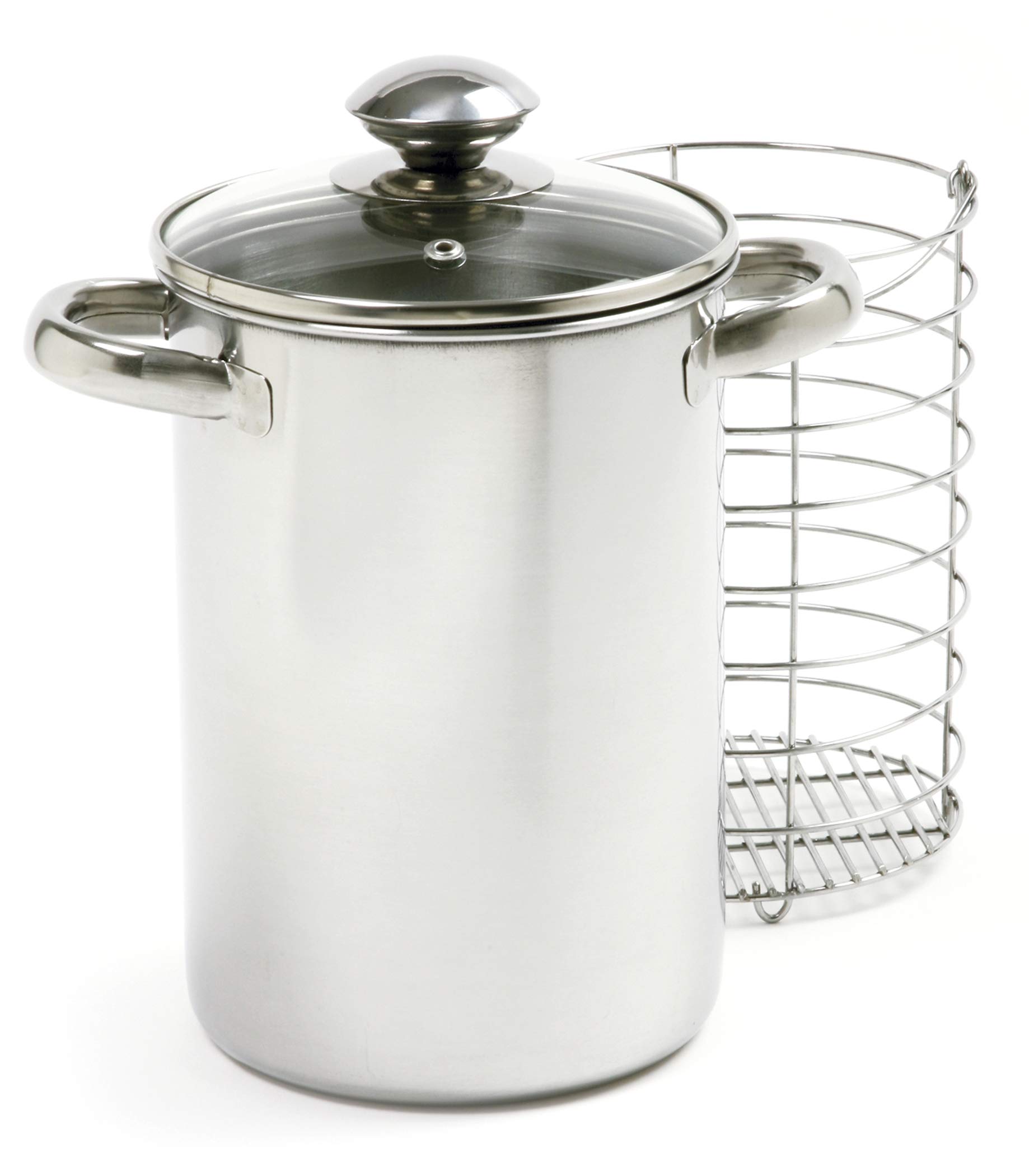 Norpro 573 Stainless Steel Vertical Cooker/Steamer, 3 Piece Set, 10in/25.5cm, as shown