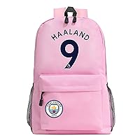 Football Fans Knapsack Soccer Stars Casual Daypacks Wear Resistant Canvas Student Book Bag for Teens