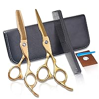 Professional Hairdressing Scissors Set, 6Inch Scissors Cutting Kit, Salon Razor Edge Hairstyle Set, Sharp and Durable, for Haircut, Hair Shears for Home and Salon