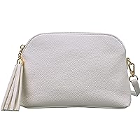 Jiaruo Casual Small Soft PU Leather CrossBody For Women Tassel Design Shoulder Handbag And Purses