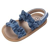 Summer Children Infant Toddler Shoes Girls Sandals Flat Bottom Non Slip Open Toe Solid Color Toddler Boy Sandals Size 6