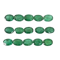 TGSC 100 % Natural Emerald || Oval Shape || Size 7x5 mm || Cut Faceted || May Birthstone || Luster Emerald || Perfect For Emerald Earring/Pendant/Necklace Jewelry
