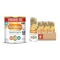 Enfamil Nutramigen Hypoallergenic Baby Formula, Lactose Free, Colic Relief from Cow's Milk Allergy Stars in 24 Hours, Brain Building Omega-3 DHA, Probiotic LGG, 27.8 Oz + 32 FL Oz (Pack of 6)