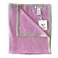 Cashmere Color Block Blanket for Baby Girl in Pink