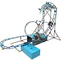 K'NEX Thrill Rides - Tabletop Thrills Shark Attack Roller Coaster Building Set - Ages 7+