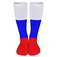 Russian Flag Unisex Knee High Socks Casual Long Stocking Sport Crew Socks Dress Decor Socks