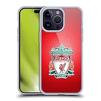 Head Case Designs Officially Licensed Liverpool Football Club Red Pixel 1 Crest 2 Soft Gel Case Compatible with Apple iPhone 14 Pro Max and Compatible with MagSafe Accessories