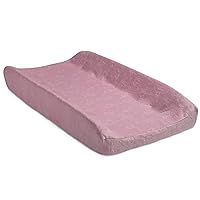 Serta Perfect Sleeper Contoured Changing Pad with Plush Cover, Pink