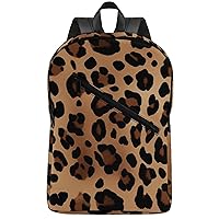 Leopard Print Travel Backpack for Women Men 2 Compartment Laptop Backpacks Laptop Bag Casual Daypack