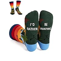 Funny Socks for Men | Men's Athletic Crew Socks | Patterned Sport Mens Novelty Socks