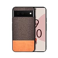 Light Thin Comfortable Skin-Friendly Canvas Phone Case for Google Pixel 7 6 5 4 A Pro XL 4G 5G Back Cover. Personalized Popular Creative Durable Bumper(Brown,Pixel 7)