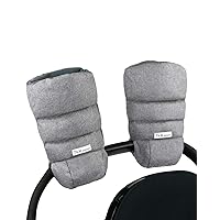 7AM Enfant Stroller Warmmuffs Gloves - Anti-Freeze Stroller Mittens for Handlebars, Water Repellent Hand Warmer Muff for Cold Weather, Plush Lined Stroller Warmmuffs | Winter Stroller Accessories