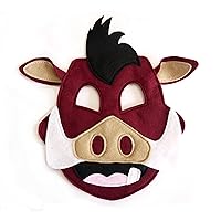 Warthog costume mask, gift, kids or adults size, book day