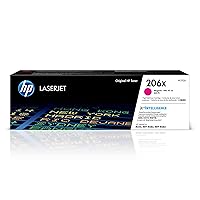 HP 206X Magenta High-yield Toner Cartridge | Works with HP Color LaserJet Pro M255, HP Color LaserJet Pro MFP M282, M283 Series | W2113X