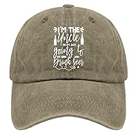 I'm The Uncle So I'm Just Going to Sit Here Drink Beer Caps Women’s Hat Pigment Black Hiking Hat Women Gifts for