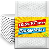 Bubble Mailers 10.5x16 Inch 100 Pack, Waterproof Thick Padded Envelopes, Self Seal Bubble Envelopes, Envelope Mailing Bags for Small Business, Shipping, Mailing, Boutique Packaging