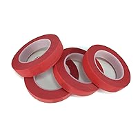 Floral Tape Red 4 Rolls 30 Yards Foral Light Glue Cohesive 12 mm Pair Artificial Flower Stem Tool