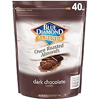 Blue Diamond, Dark Chocolate Almond Snack Nuts, 40oz Bag (Pack of 1)