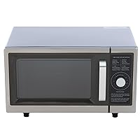 Commercial Microwave with Dial Control, 1 Cubic Feet Interior, Stainless Steel, 1000 Watts, UL and NSF Approved