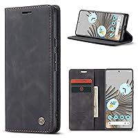 Wallet Case Compatible with Huawei Mate 30 Pro, Retro PU Leather Wallet Phone Case Flip Cover Kickstand with Card Slots for Mate 30 Pro (Black)