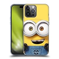 Head Case Designs Officially Licensed Despicable Me Bob Full Face Minions Soft Gel Case Compatible with Apple iPhone 14 Pro Max