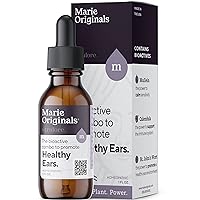 Organic Ear Oil for Earache Irritation, All Natural Eardrops for Infection Prevention, Swimmer's Ear and Wax Removal - Kids, Adults, Baby, Dog Earache Remedy - with Mullein, Garlic | Marie Originals