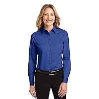 Port Authority Ladies Long Sleeve Easy Care Shirt, Royal, 6XL
