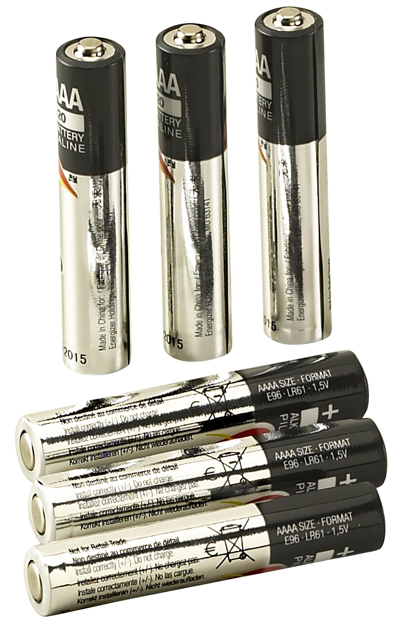 Streamlight 65030 Stylus AAAA Replacement Batteries, 6-Pack