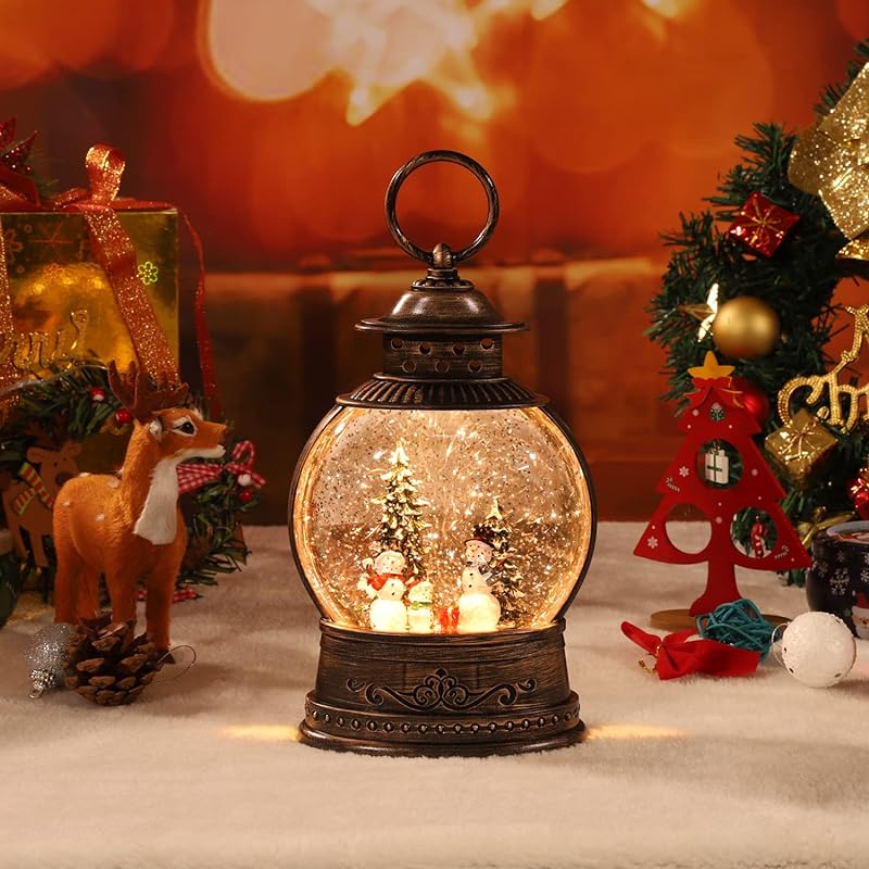 Mua Christmas Decorations, Christmas Lantern Snow Globe, Musical ...