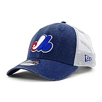 Men's Montreal Expos Royal 1969 Cooperstown Collection Trucker 9FORTY Adjustable Snapback Hat