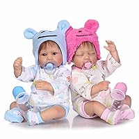 TERABITHIA 16 inches Lifelike Reborn Preemie Baby Boy Girl Dolls Newborn Twins