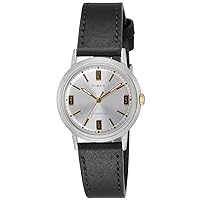 Timex TW2V44700 Marlin Watch, Silver, Dial, Stainless Steel, Hand Winding, 1.3 inches (34 mm), Men's, Black, Silver