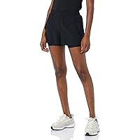 Amazon Essentials Women's Stretch Woven Double Layered Running Short