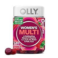 Women's Multivitamin Gummy, Overall Health and Immune Support, Vitamins A, D, C, E, Biotin, Folic Acid, Adult Chewable Vitamin, Berry, 65 Day Supply - 130 Count