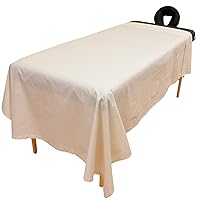 Arcadia© Massage Table 100% Organic Cotton Flannel Flat Sheet by Body Linen - Made with Gentle, Chemical-Free and Eco-Friendly Organic Cotton - Extra Soft and Cozy