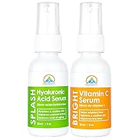 The Serum Kit - Skincare Gift Set with Vitamin C and Hyaluronic Acid Serums for Skin Tightening, Anti Aging, Moisturizing and Hydrating Your Skin (1oz)